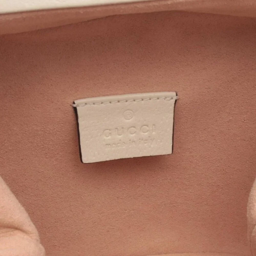 Gucci Handbag Bamboo Mini Bucket Light Beige Leather - Picture 4 of 7